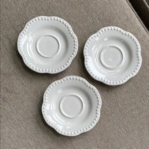 Pottery Barn Emma  Saucers Bundle of 3